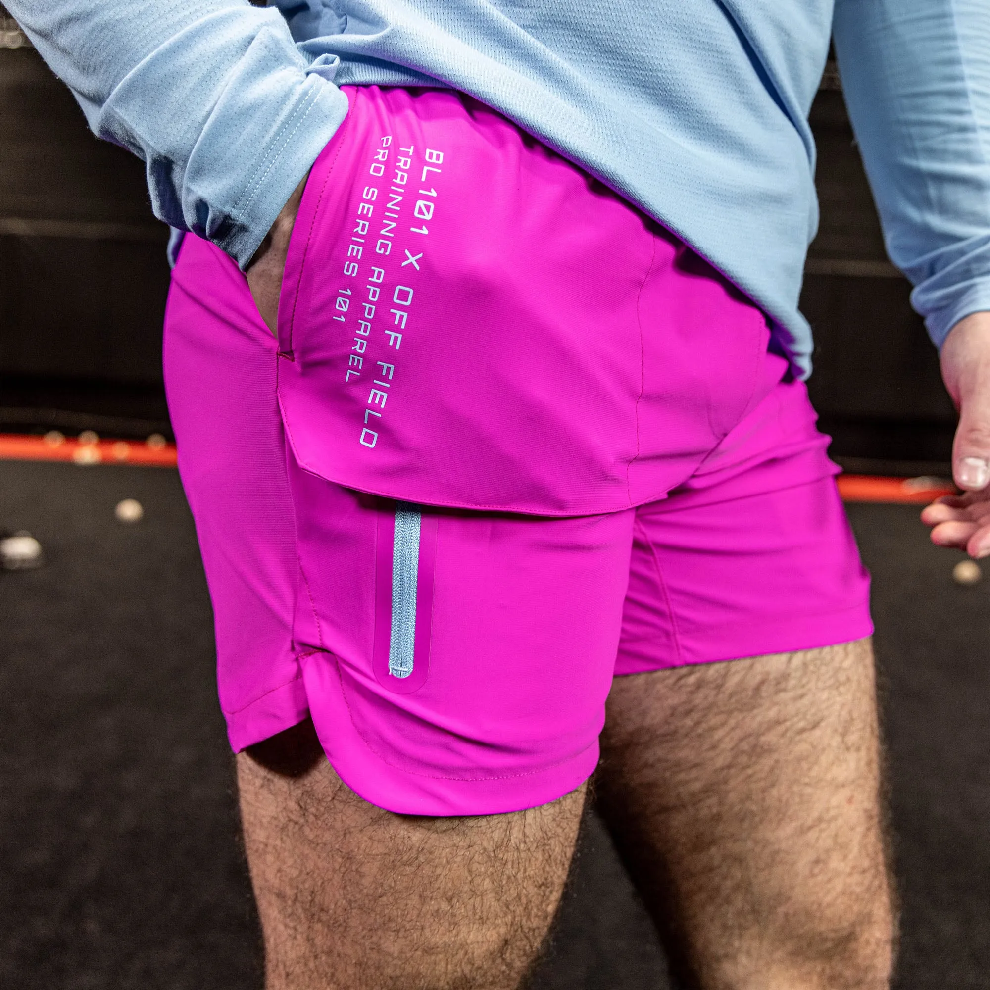 Pro Series Overlay Youth Shorts - Cotton Candy Pink