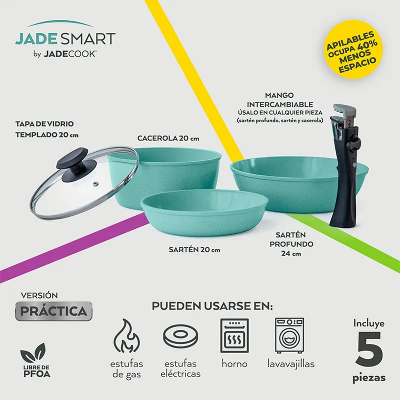 Procesador de alimentos Jade Fusion   Batería Jade Smart   Set de Cuchillos Jade Cook (QRCK)