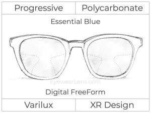 Progressive - Varilux - XR Design - Digital - Polycarbonate - Smart Blue Filter