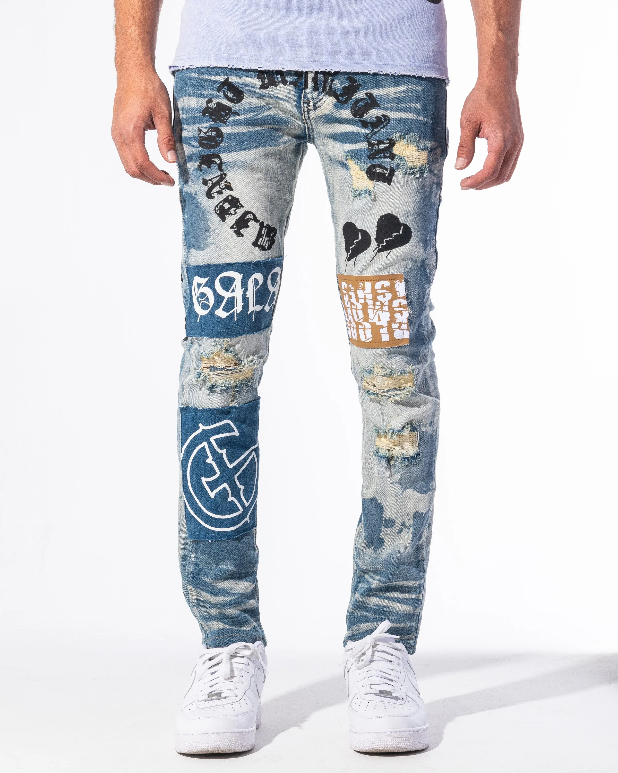 "DO OR DIE" DENIM (ACID BLUE)