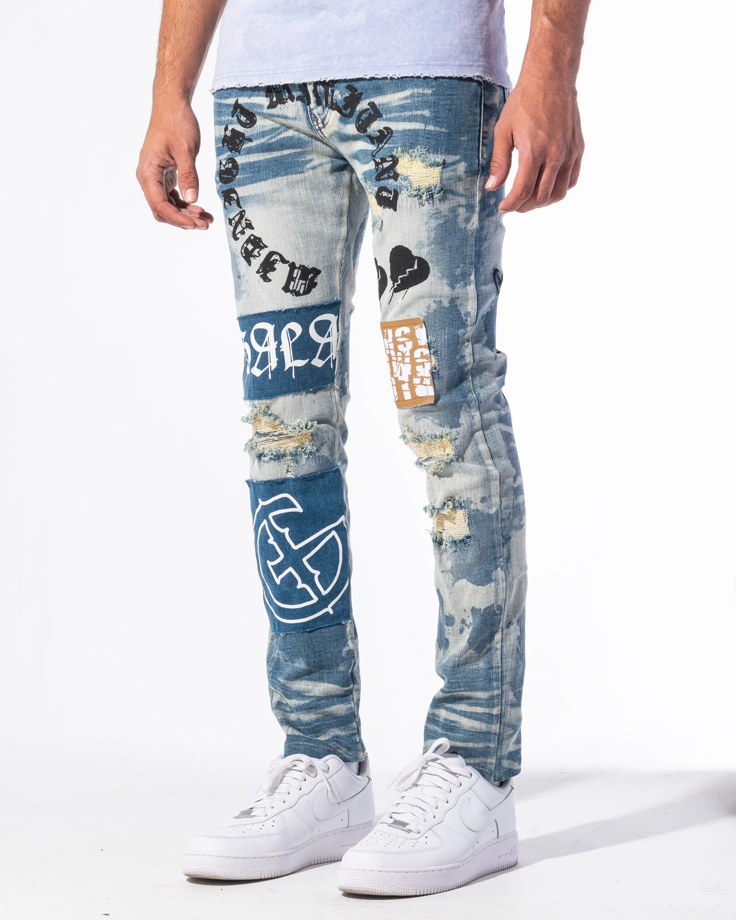 "DO OR DIE" DENIM (ACID BLUE)