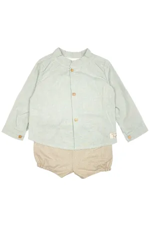 "Watson" Sage Green Shirt & Shorts
