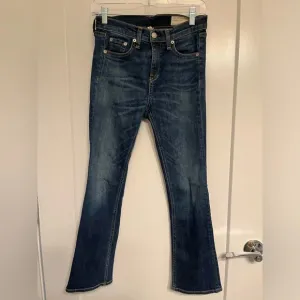 Rag &amp; Bone 10-inch boot cut cropped jeans, dark wash, size 26