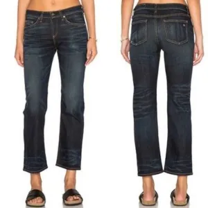 rag &amp; bone Crop Straight Leg Jeans Nord 24