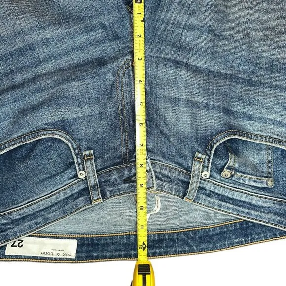Rag &amp; Bone  Dre Womens Boyfriend Low-rise slim Julienne Size 27