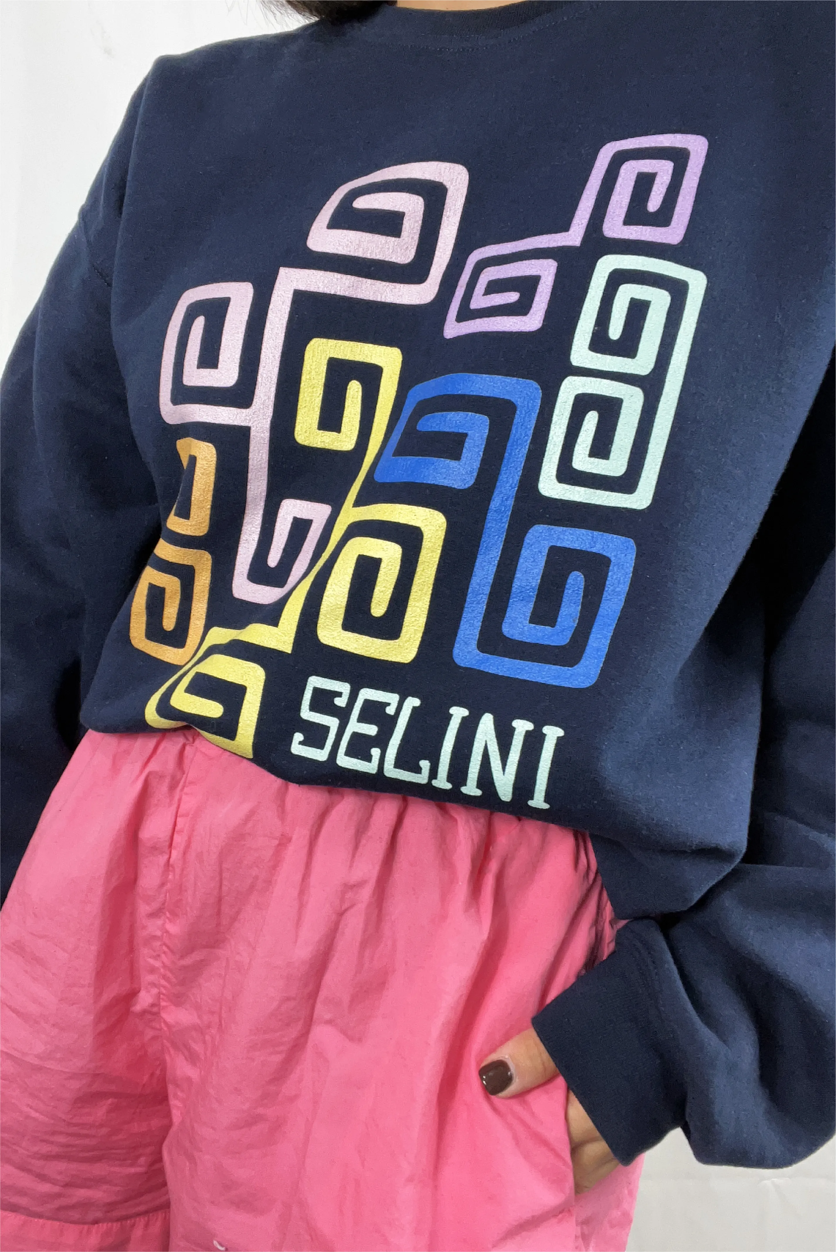 Rainbow Meandros Sweatshirt