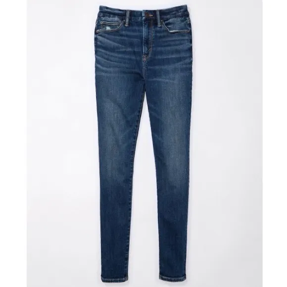 Rare AE BFF Jegging in Dark Atlantic Luxe Stretch Size Large Extra Short