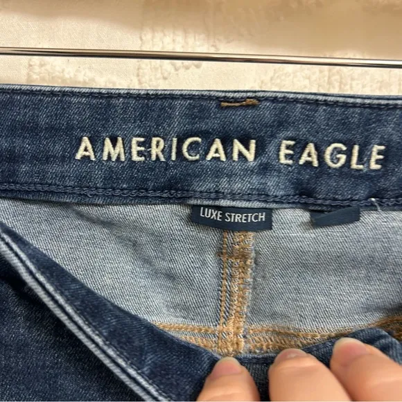 Rare AE BFF Jegging in Dark Atlantic Luxe Stretch Size Large Extra Short