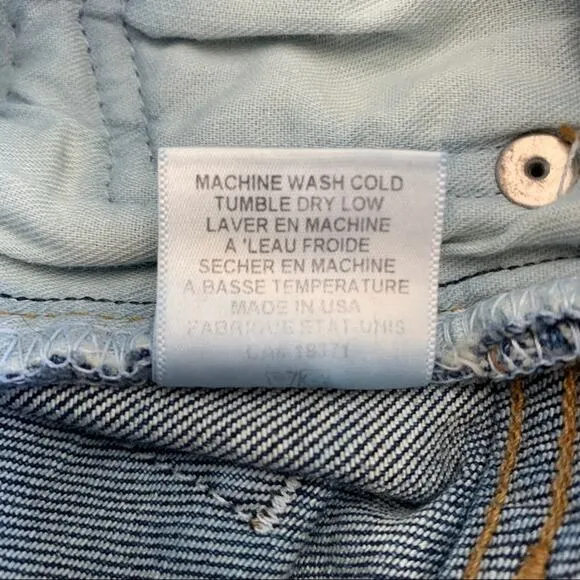 RE/DONE Mid-Rise Kick Flare Stretch Crop Jeans (Sz 23) Mid 70s Wash