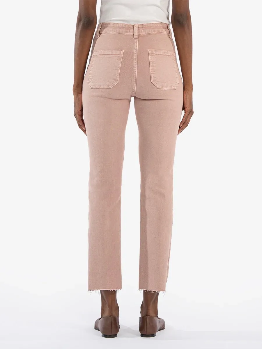 Reese High Rise Ankle Straight Jean - Rose FINAL SALE