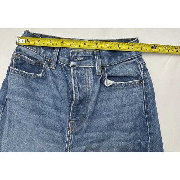 Reformation Jeans Womans High Rise Cropped In Shasta Destroyed Size 24