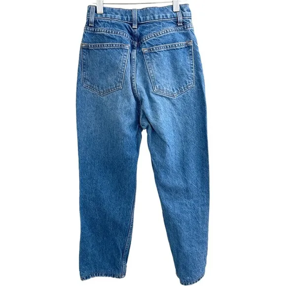 Reformation Jeans Womans High Rise Cropped In Shasta Destroyed Size 24