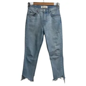 Reformation Julia High Cigarette Cropped Step Hem Jean Skye Wash