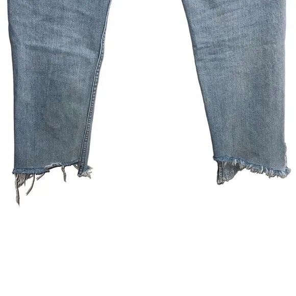 Reformation Julia High Cigarette Cropped Step Hem Jean Skye Wash