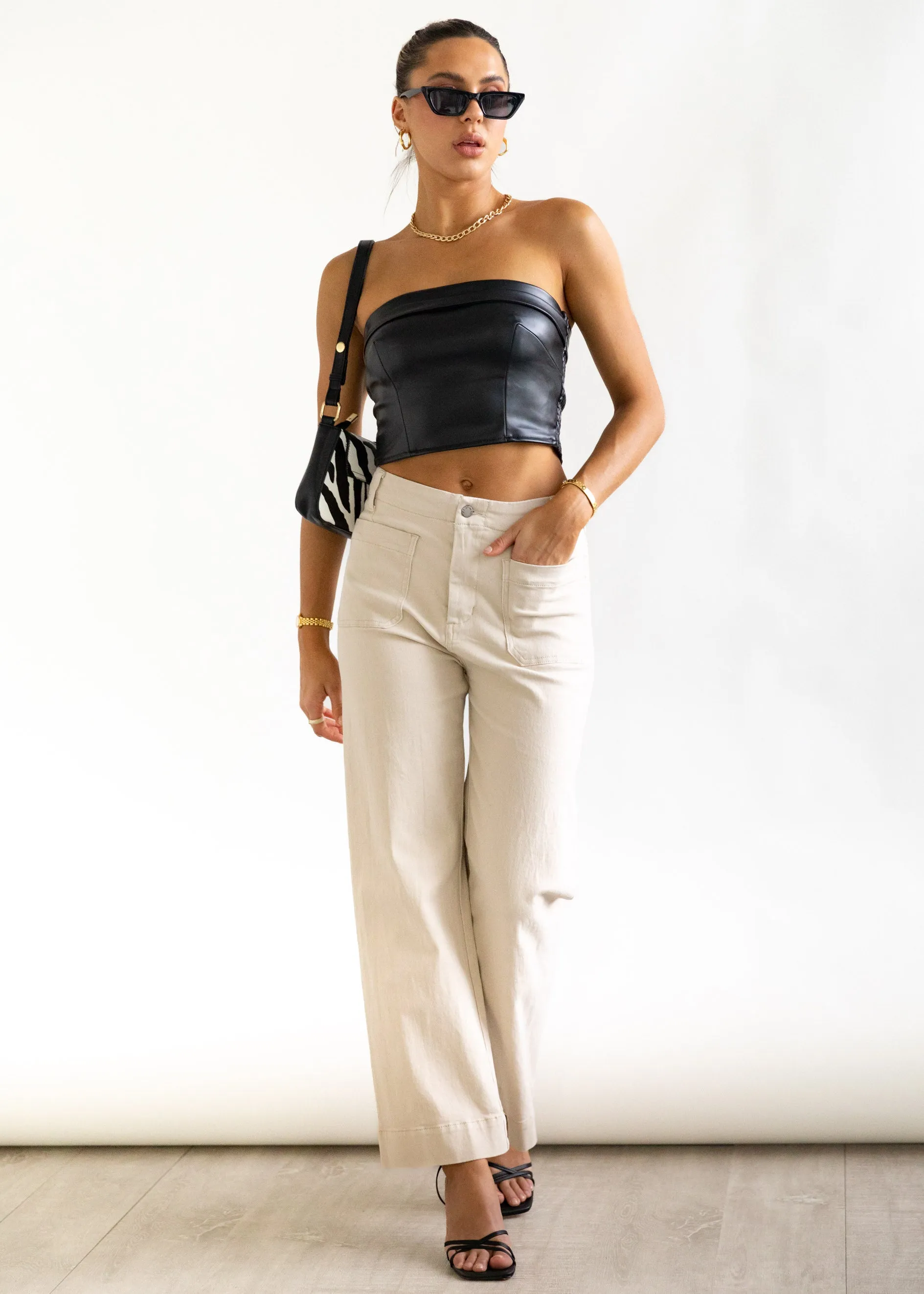 Rion Stretch Jeans - Oatmeal