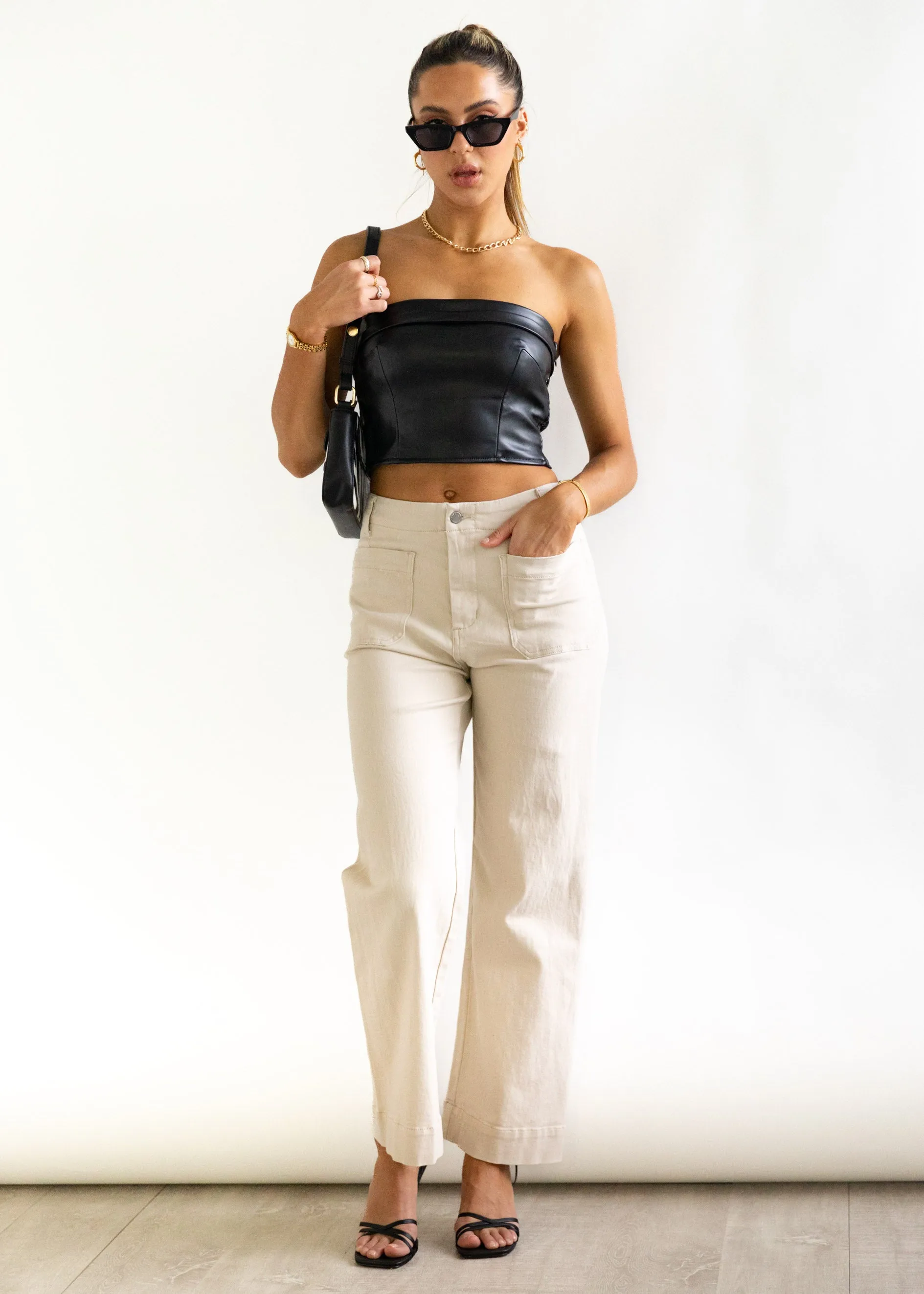 Rion Stretch Jeans - Oatmeal