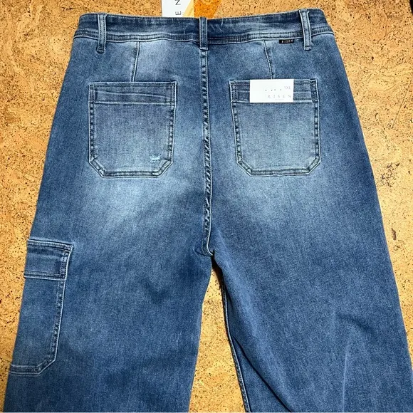 Risen Wm’s Wide Leg Cargo Jeans NWT Sz 1XL(16-18)