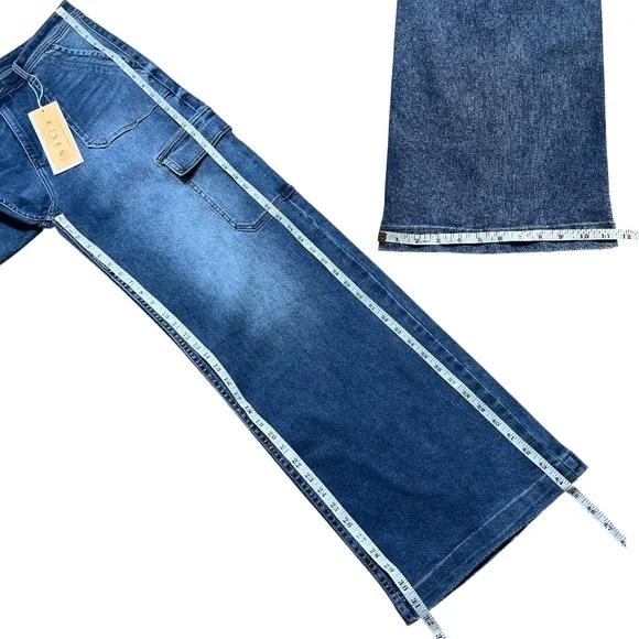 Risen Wm’s Wide Leg Cargo Jeans NWT Sz 1XL(16-18)