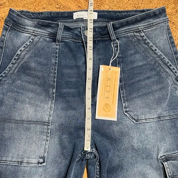 Risen Wm’s Wide Leg Cargo Jeans NWT Sz 1XL(16-18)