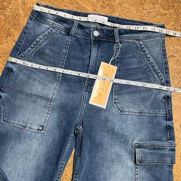 Risen Wm’s Wide Leg Cargo Jeans NWT Sz 1XL(16-18)