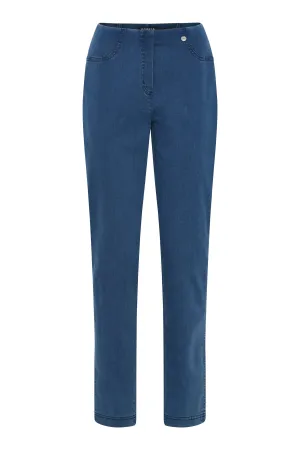 Robell Bella Stretch Denim Trousers - Natural Denim