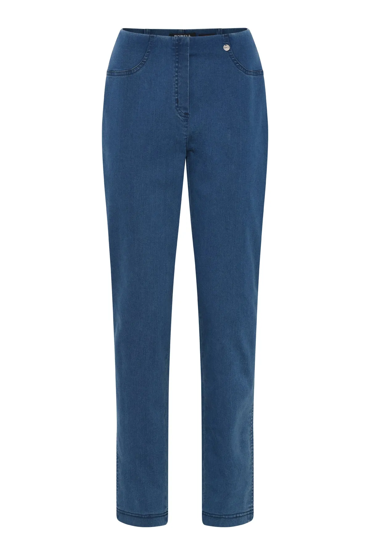 Robell Bella Stretch Denim Trousers - Natural Denim