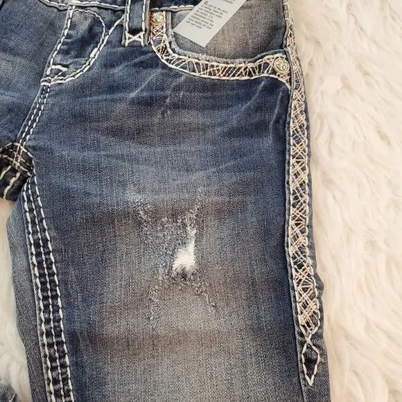 Rock Revival Crop Jeans Size 24 Betty Skinny Crop Jeans NWT $154