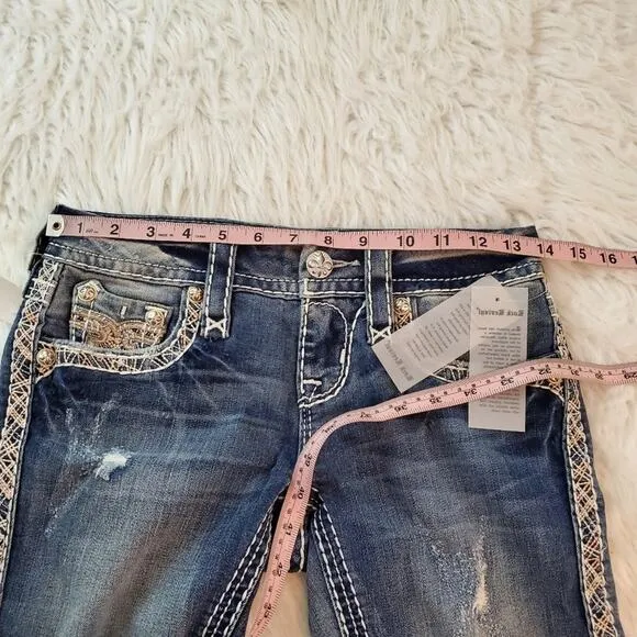 Rock Revival Crop Jeans Size 24 Betty Skinny Crop Jeans NWT $154