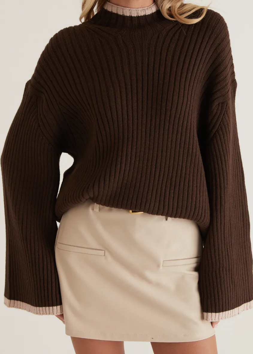 Roltroe Sweater - Chocolate