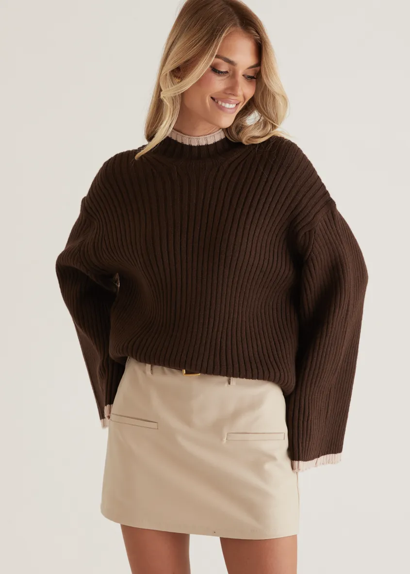 Roltroe Sweater - Chocolate