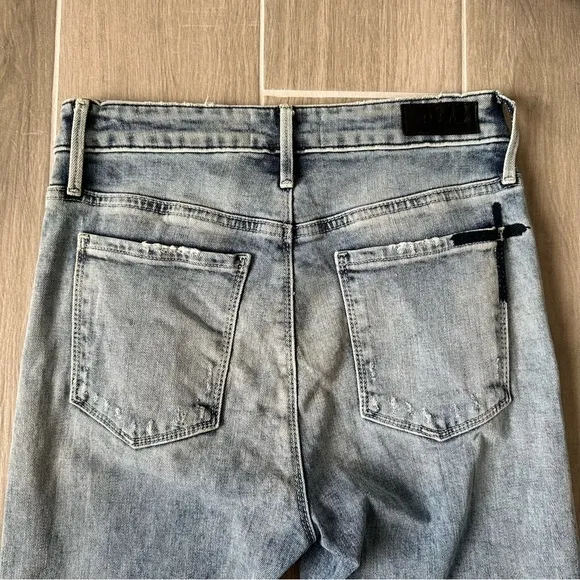 RtA Madrid Skinny High Rise Jeans in Midtown Blue Size 26