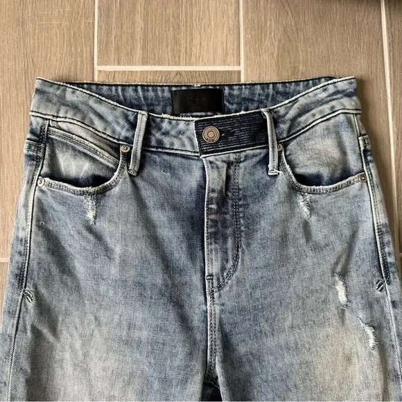 RtA Madrid Skinny High Rise Jeans in Midtown Blue Size 26