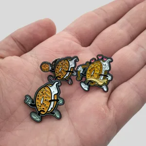 Running Bagel Man Enamel Pin 3-Pack