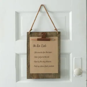 Rustic Wooden Clipboard for Your Cozy Farmhouse Vibes