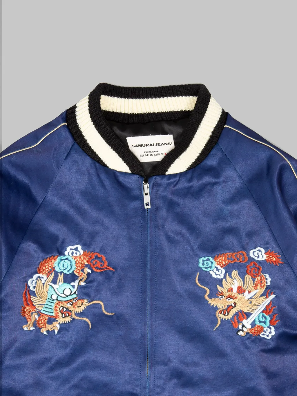 Samurai Jeans SJSKJ24 "Sukajan" Embroidered Satin Souvenir Jacket