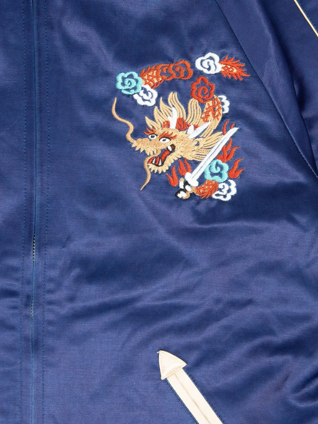 Samurai Jeans SJSKJ24 "Sukajan" Embroidered Satin Souvenir Jacket
