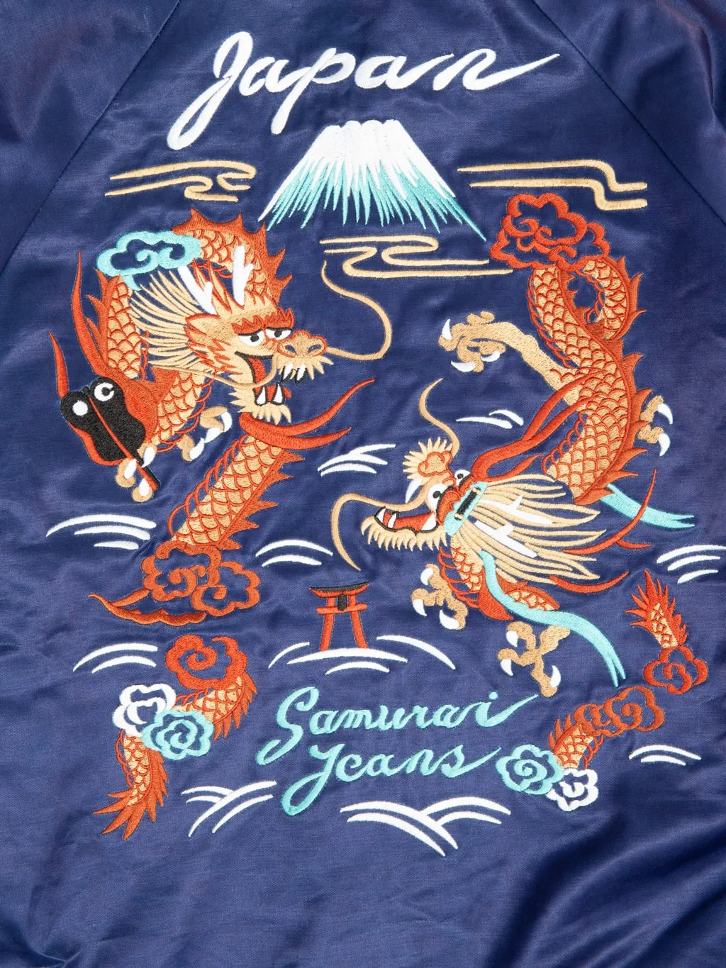 Samurai Jeans SJSKJ24 "Sukajan" Embroidered Satin Souvenir Jacket