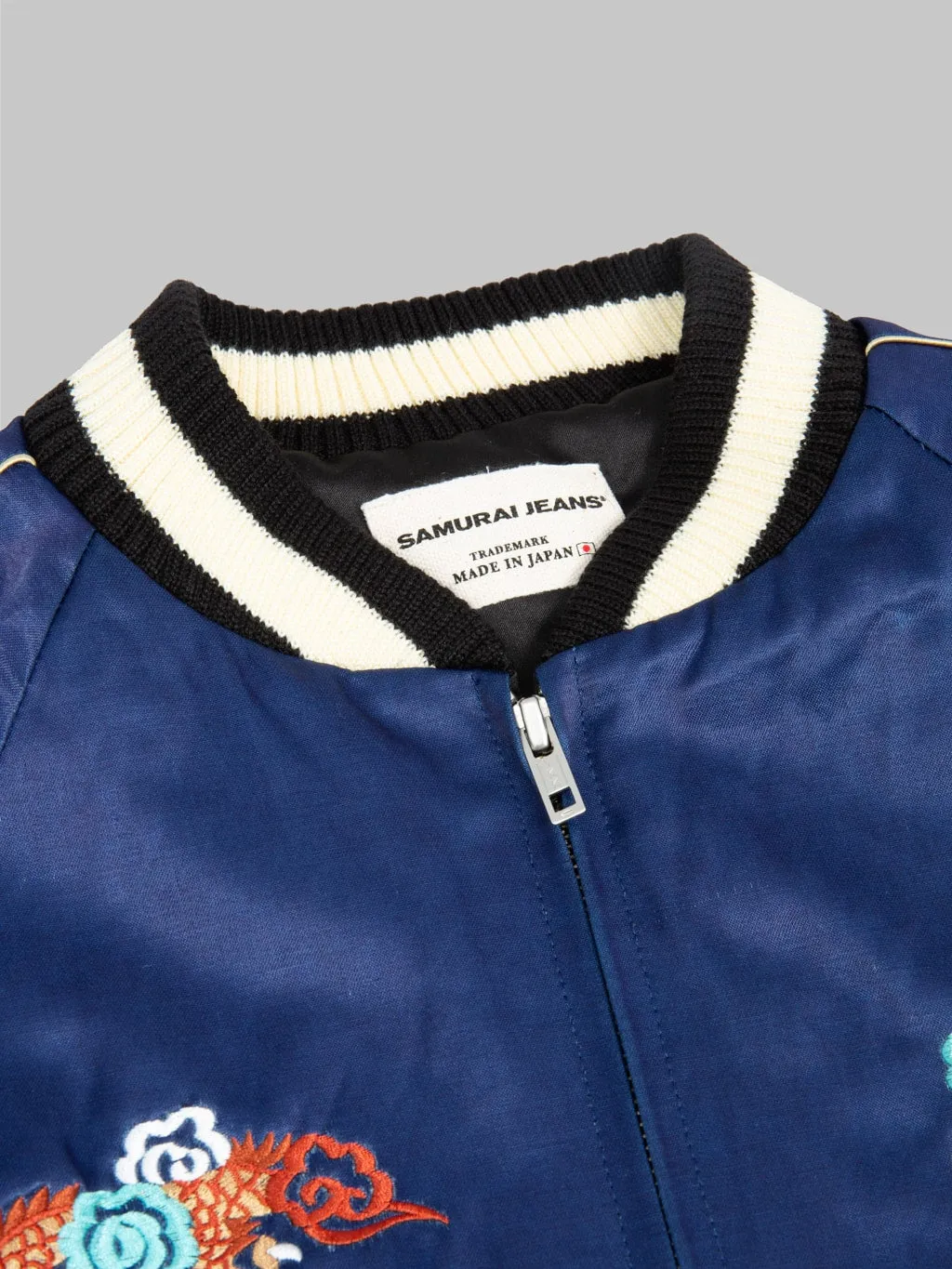 Samurai Jeans SJSKJ24 "Sukajan" Embroidered Satin Souvenir Jacket