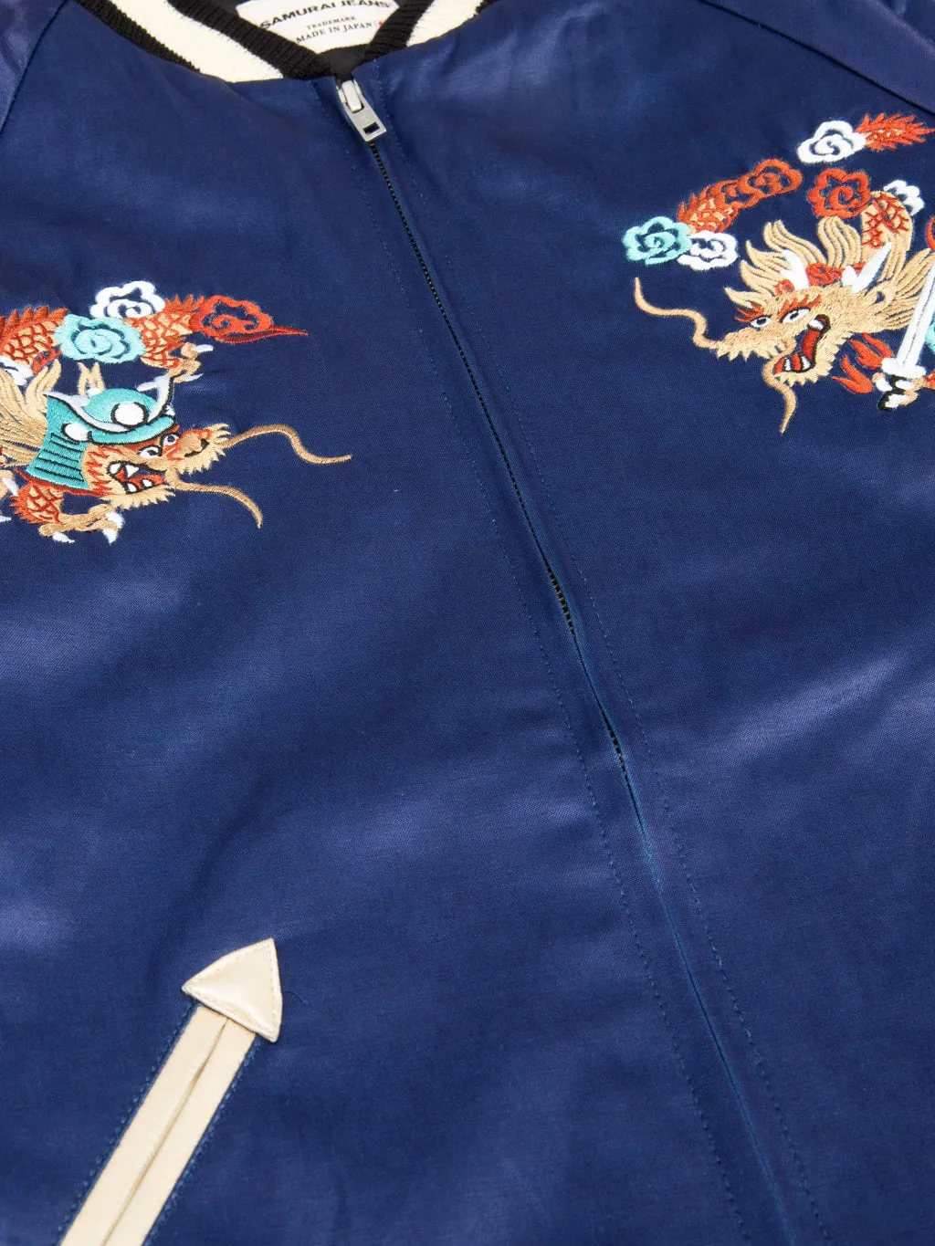 Samurai Jeans SJSKJ24 "Sukajan" Embroidered Satin Souvenir Jacket
