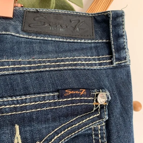 Seven 7 Dark Cropped Jeans