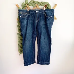 Seven 7 Dark Cropped Jeans