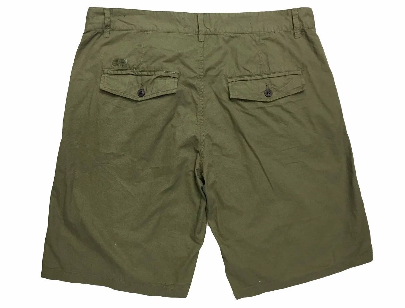 Seven Series Pure Cotton Twill Smart Casual Shorts in Khaki, Dark Navy,