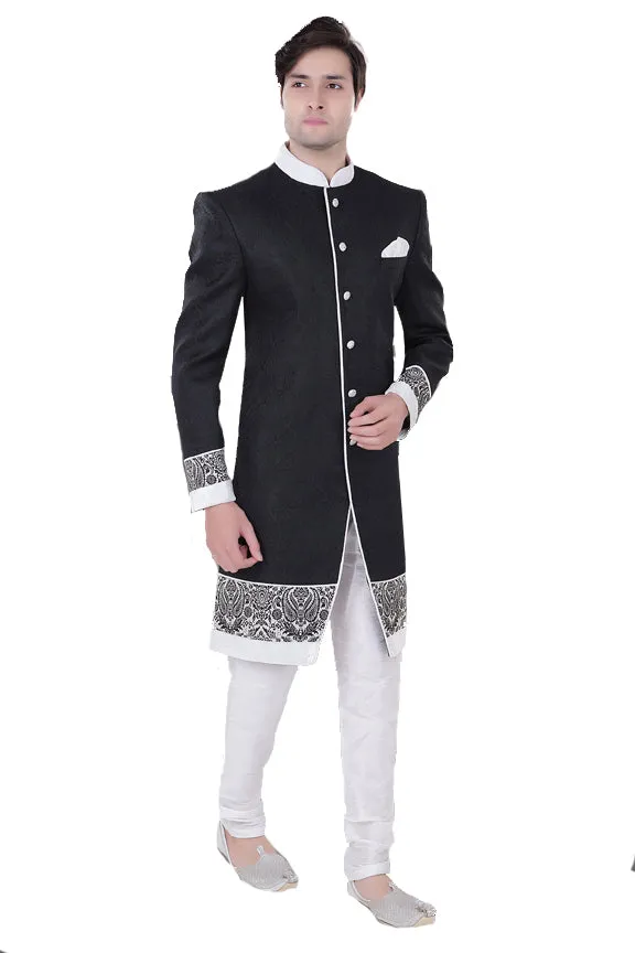 Sherwani (Custom Tailored) - (D.No.-1188)