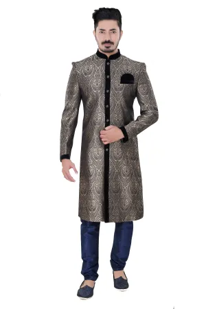 Sherwani (Custom Tailored) - (D.No.-1242)