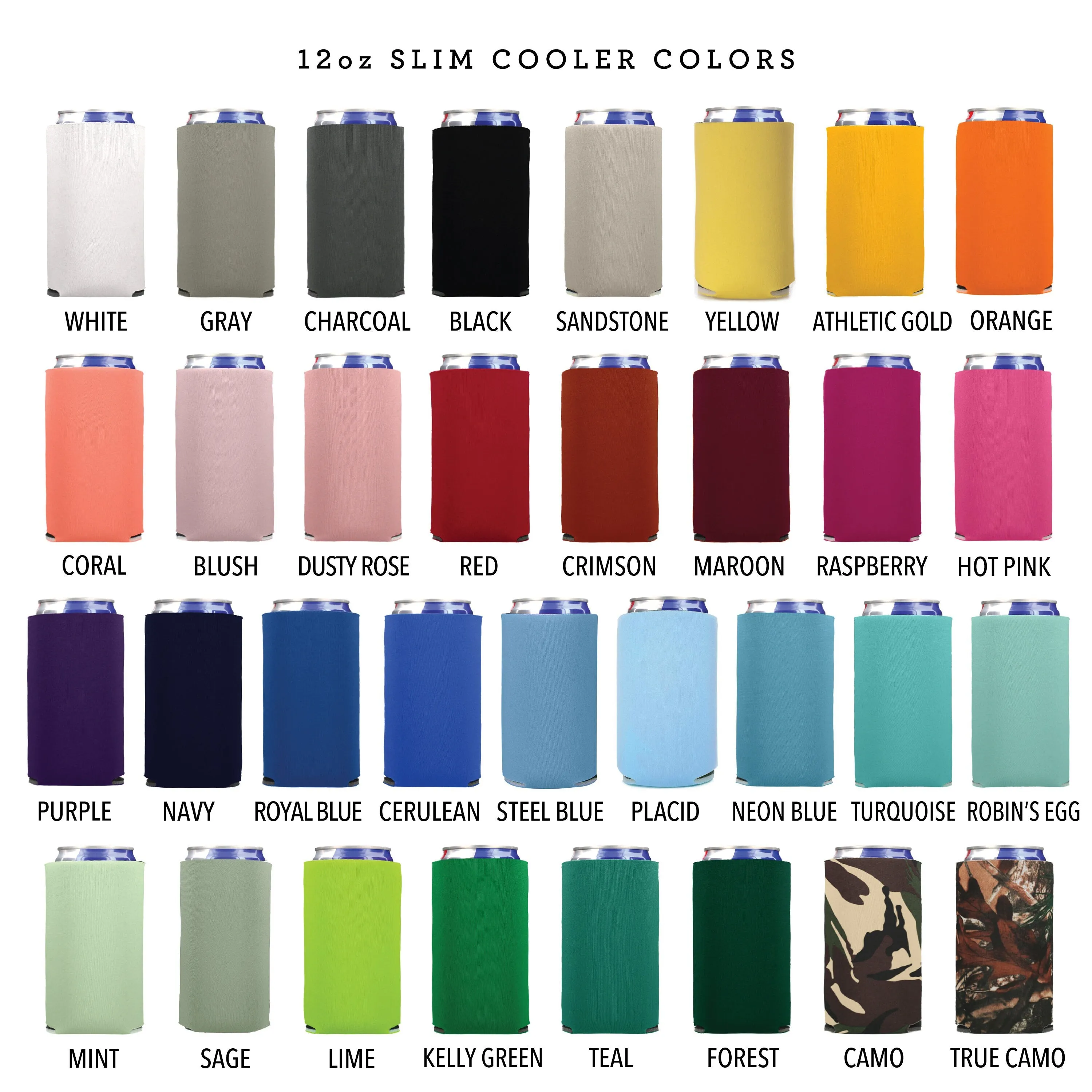 Slim 12oz Wedding Can Cooler #71S - The Hunt is Over