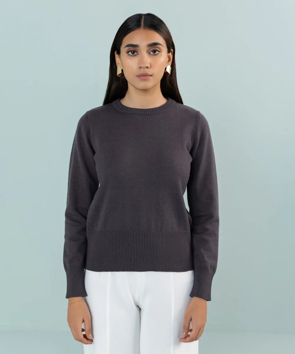 Slim-Fit Knit Sweater