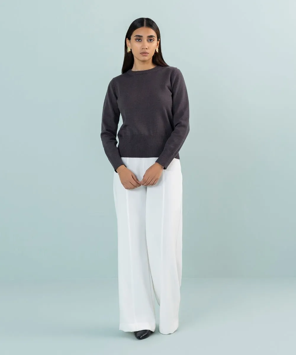 Slim-Fit Knit Sweater