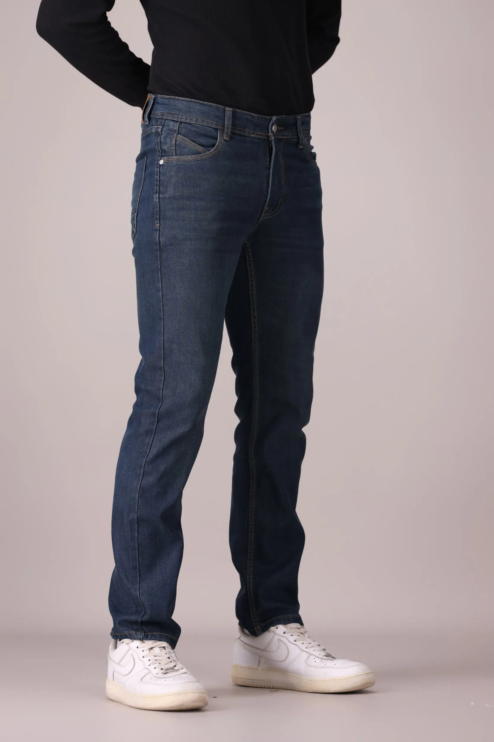 SLIM-STRAIGHT STRETCH JEANS