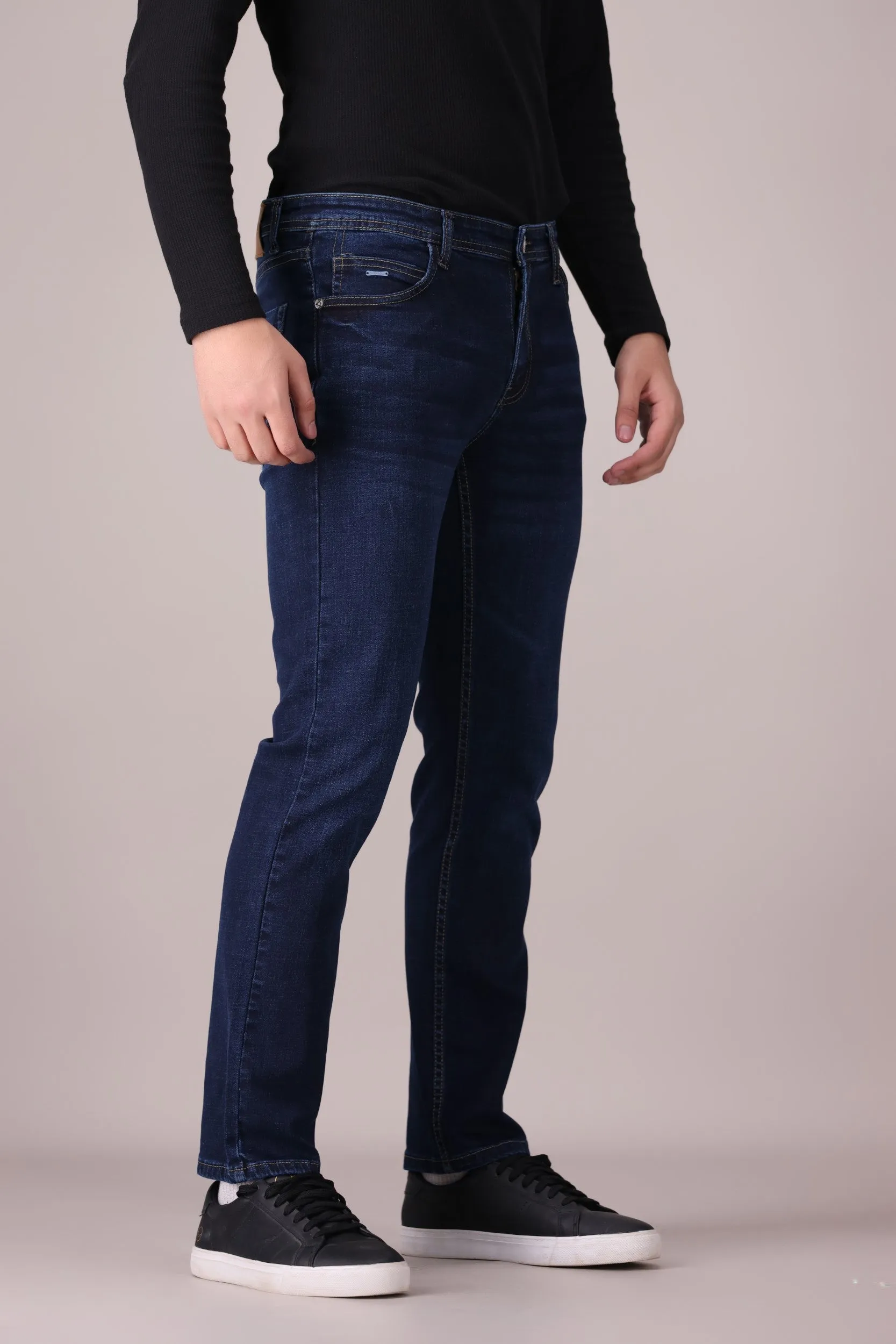 SLIM-STRAIGHT STRETCH JEANS