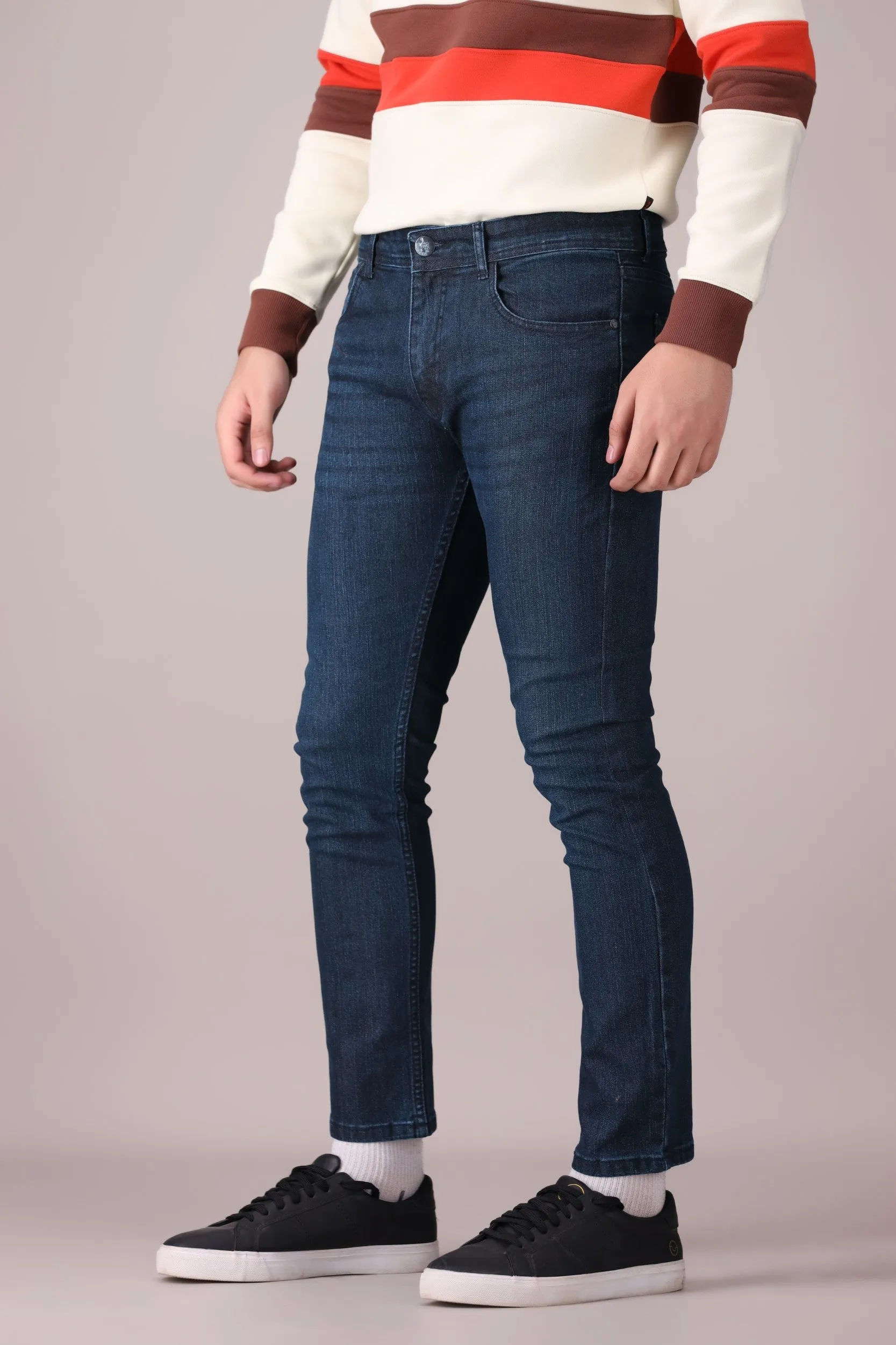 SLIM-STRAIGHT STRETCH JEANS